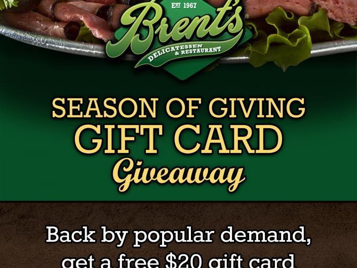 gift card - Brent's Deli